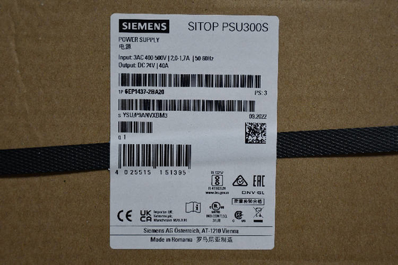 Entrada de la CA del → 264V de la fuente de alimentación del carril del estruendo del modo del interruptor de Siemens SITOP PSU100C 85, salida de la C.C. 24V, 600mA 14W proveedor