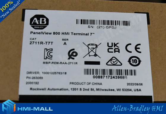 2711R-T7T | Allen Bradley | Terminal de PanelView 800 7-Inch HMI proveedor